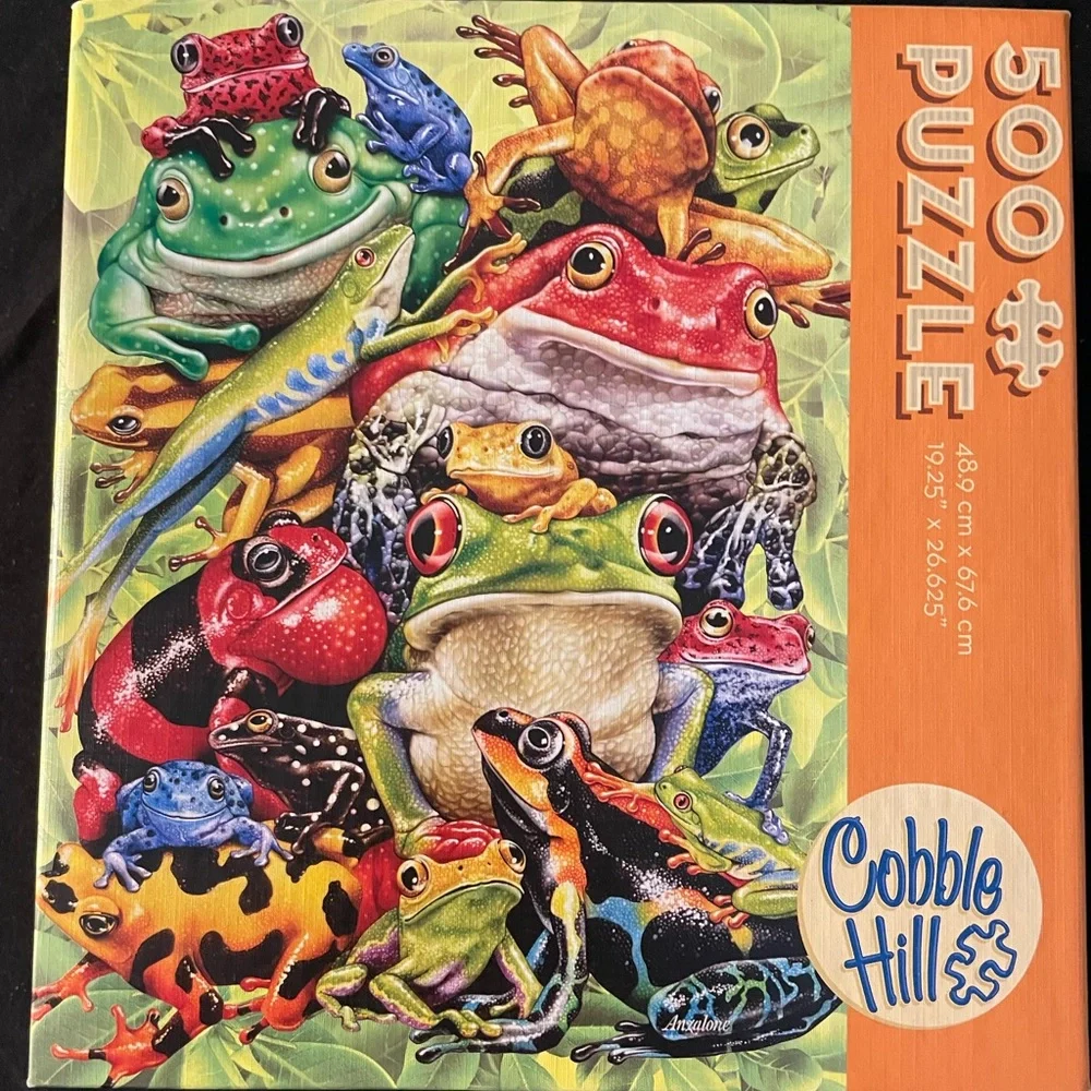Cobble Hill Puzzle Company Frog Pile Puzzle - Picture 1 of 3